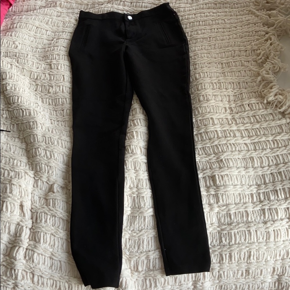 Black dress pants leggings